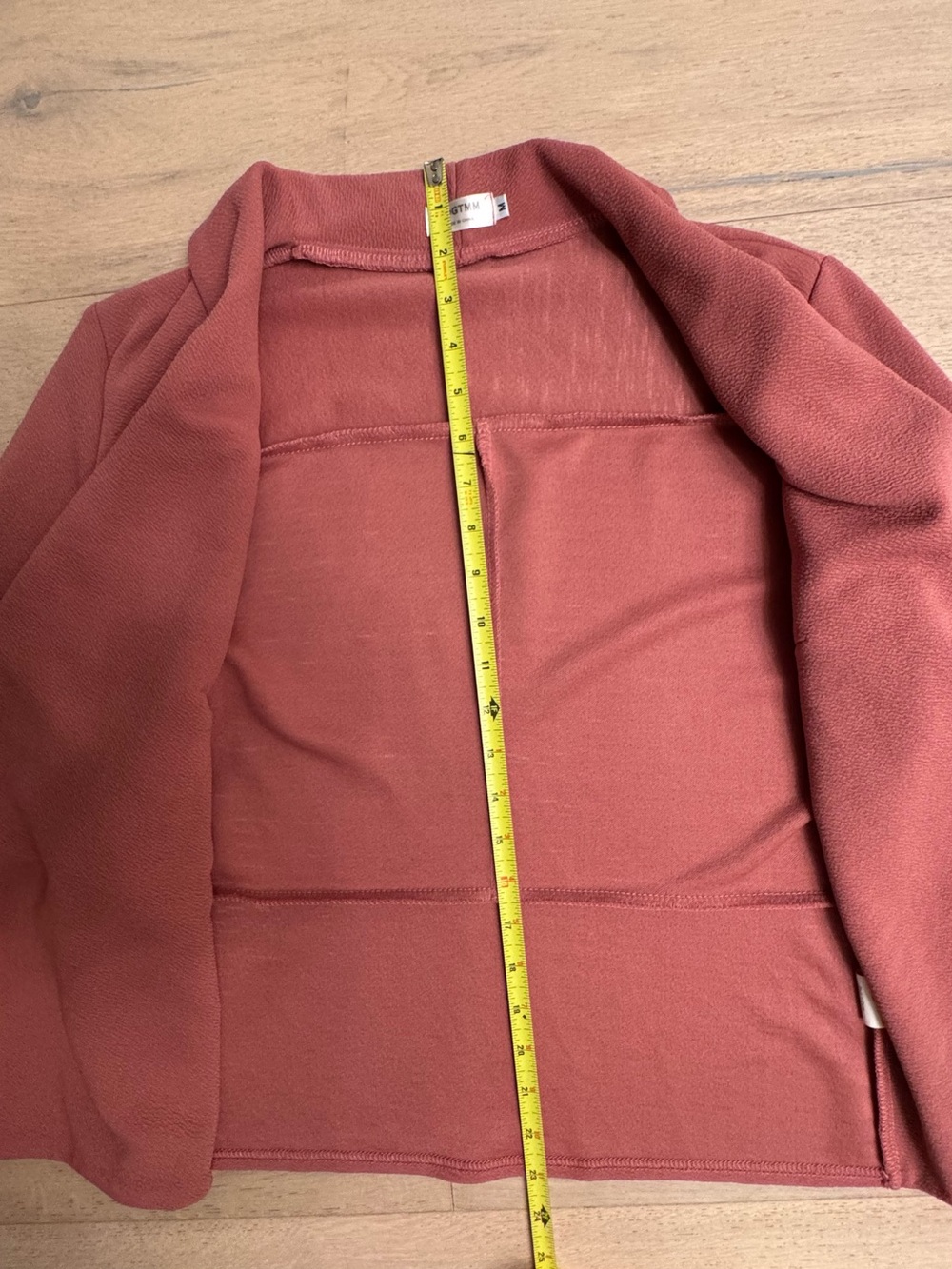 Pink Open Front Jacket - Picture 4 of 6